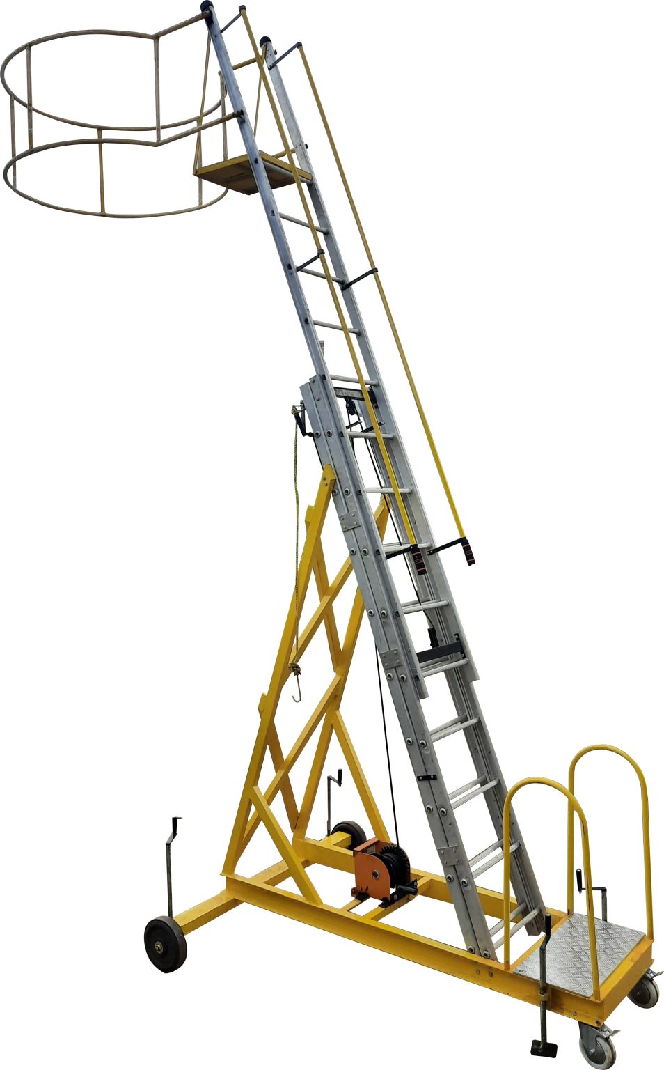 Model No. SP100 Aluminium Tanker Ladder for Industrial Vehicle and Tank Access Use, Professional Safety Ladder for Maintenance, Inspection, Loading Operations and Everyday Working Tasks